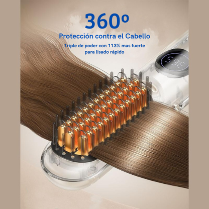 GlowBrush™ - Plancha de pelo inalámbrica 3 en 1